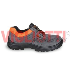 Scarpe ANT.'BETA' basse pelle scamosciate "7246" 'S1P' TRAFORATE
