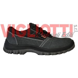 Scarpe antinfortunistica basse scamosciate traforate "GOLEM" S1P